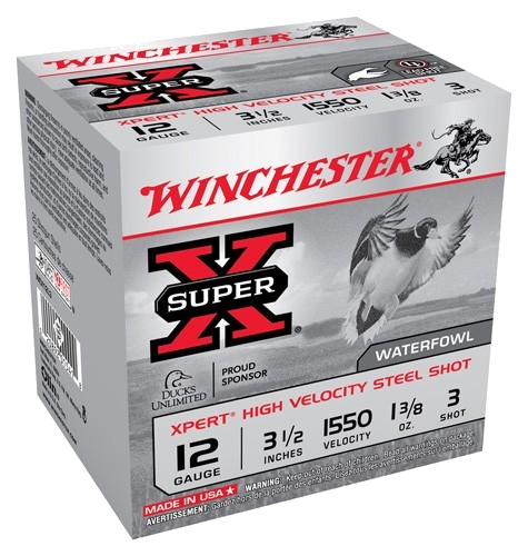 Winchester Xpert Steel 12 Gauge #3 Shot Ammunition – 25 Rounds
