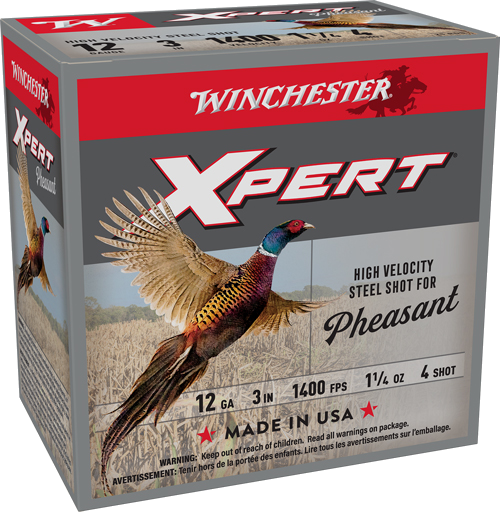 Winchester Xpert Steel 12 Gauge #4 Shot Ammunition – 25 Rounds