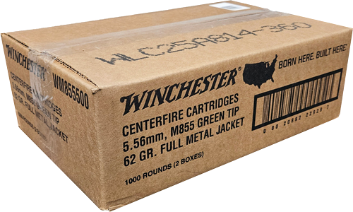 Winchester USA 5.56x45 62 Grain Ammunition – 1000 Rounds