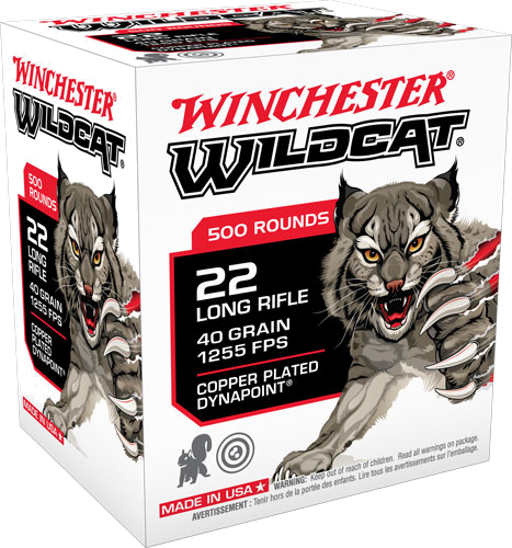 Winchester Wildcat .22 LR 40 Grain Ammunition – 500 Rounds