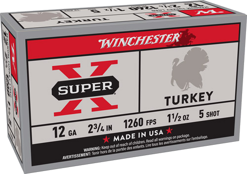 Winchester Super-X Turkey 12 Gauge #5 Shot Ammunition – 10 Rounds