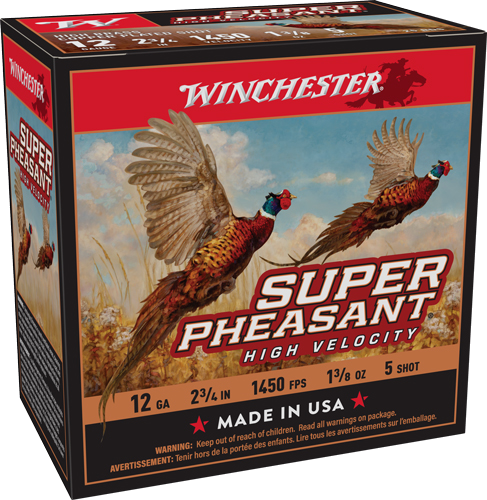 Winchester Super Pheasant 12 Gauge #5 Shot Ammunition – 25 Rounds