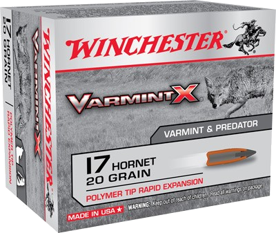 Winchester Varmint-X 17 Hornet 20 Grain Ammunition – 20 Rounds