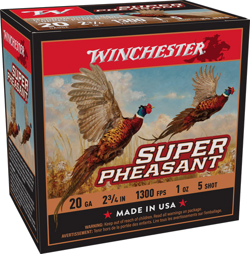 Winchester Super Pheasant 20 Gauge #5 Shot Ammunition – 25 Rounds
