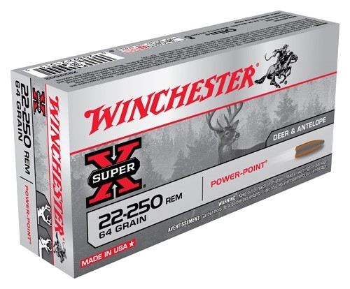 Winchester Super-X .22-250 Rem 64 Grain Ammunition – 20 Rounds