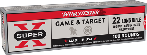 Winchester Super-X .22 LR 40 Grain Hollow Point Ammunition – 100 Rounds