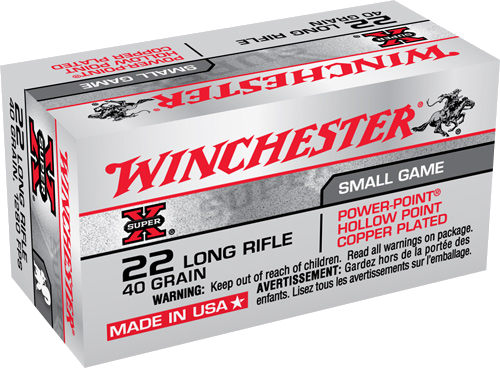 Winchester .22 LR 40 Grain Hollow Point Ammunition – 2220 Rounds