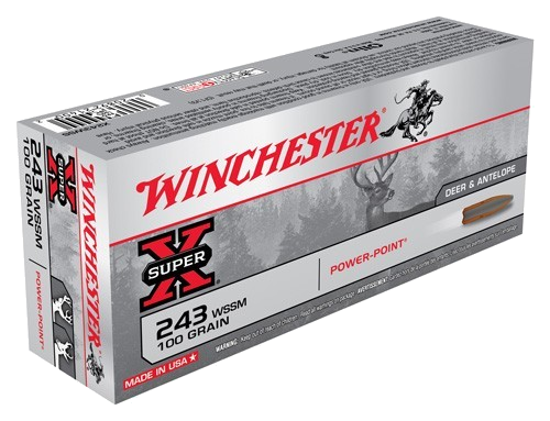 Winchester Super-X 243 Wssm .243 Win 100 Grain Ammunition – 20 Rounds