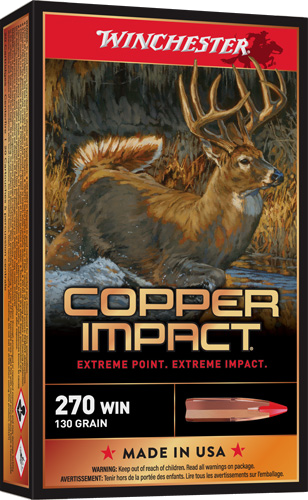 Winchester Impact 270 WSM .270 WSM 130 Grain Ammunition – 20 Rounds