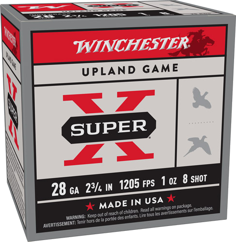 Winchester Super-X 28 Gauge #8 Shot Ammunition – 25 Rounds