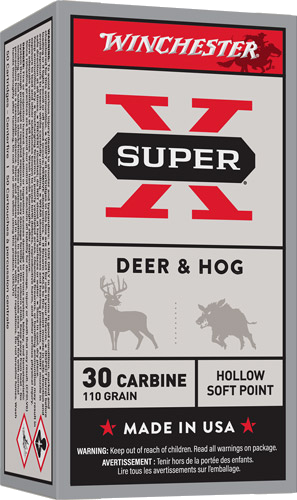 Winchester Super-X 30 Carbine 110 Grain Ammunition – 50 Rounds