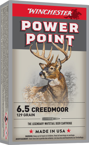 Winchester Power Point 6.5 Creedmoor 129 Grain Ammunition – 20 Rounds