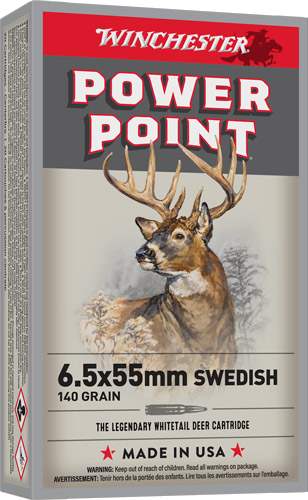 Winchester 6.5x55 Mauser 6.5x55 Swedish 140 Grain Ammunition – 20 Rounds