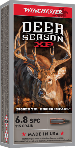 Winchester Deer Season 6.8 SPC 115 Grain Ammunition – 20 Rounds