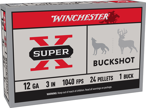 Winchester Super-X 12 Gauge #1 Shot Ammunition – 5 Rounds
