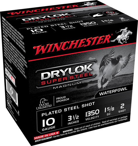 Winchester Drylok 10 Gauge #2 Shot Ammunition – 25 Rounds