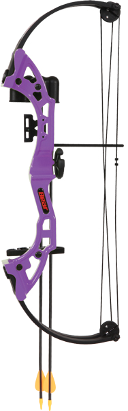 Bear Archery Youth Compound Bow Brave Right-Hand Purple Age 8+