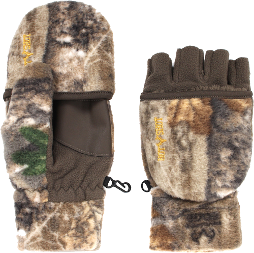 Hot Shot HF2 Bulls-Eye Pop-Top Mitten Fleece Insul Rt-Apx Lg