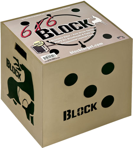 Block Targets 6x6 18x16x18 6-Sided Rated Broadhead