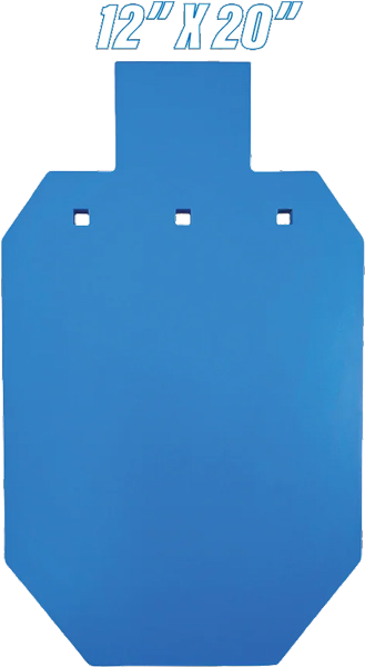 Bash Targets AR500 Silhouette Two-Third Size 12"X20"-1/2"