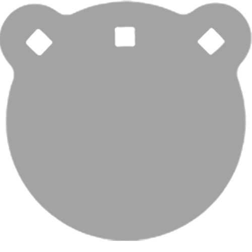 Bash Targets AR500 Gong Target Round 6"-1/2" Thick
