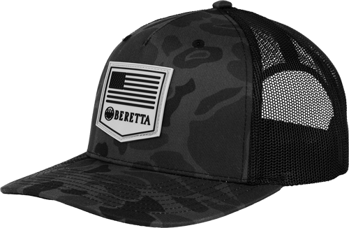 Beretta Cap Pm Trucker R 112 Rubber Patch Duck Camo – Black