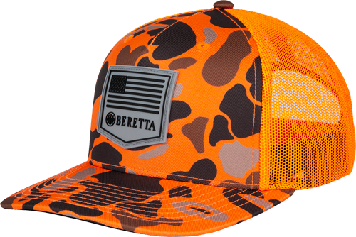 Beretta Cap Pm Trucker R 112 Rubber Patch Blaze Duck Camo