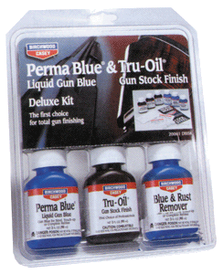 Birchwood Casey Deluxe Perma Blue/Tru-Oil Complete Finishing Kit