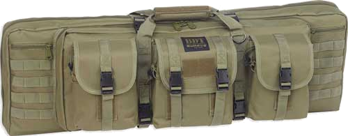 Bulldog 37" Single Tactical Cs 3 Large Accessory Pockets Green