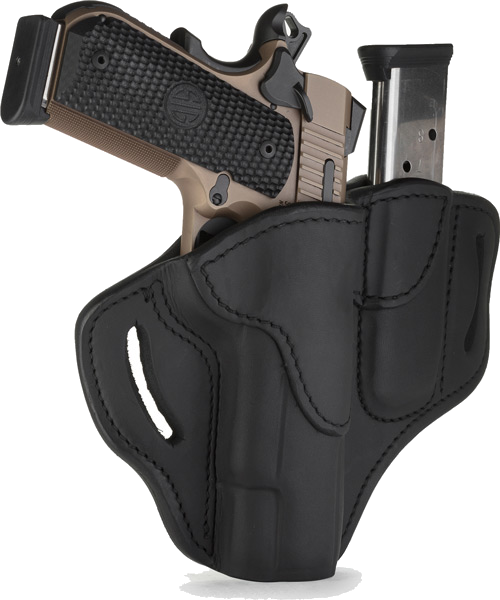 1791 BH1 BELT HOLTR W/ MAG HLD MULT-FIT RH 1911 FRM 4-5" BLK