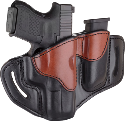 1791 Bh2.1 Blt Holstr with Pouch Mult-Fit Right-Hand Glock 17 Br/Black