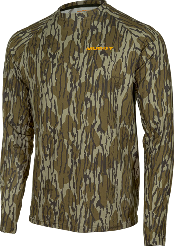 Muddy Apparel Base Layer Crew Top Mossy Oak Bottomland 2XL