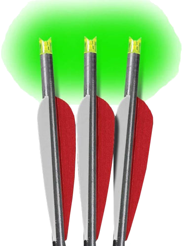 Lumenok Crossbow Arrow 22" Barnett Headhunter Green Crescent 3-Pack