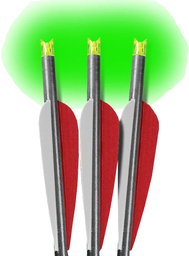 Lumenok Crossbow Arrow 20" Barnett Headhunter Green Crescent 3-Pack