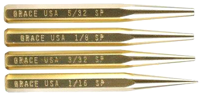 Grace USA Punch Set Starter Punch Set of 4 Brass