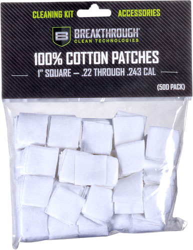 Breakthrough Clean Cleaning Patches 1" Square .22-.243 200-Pack