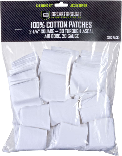 Breakthrough Clean Cleaning Patches 2 1/4" Square .38-.45 50-Pack