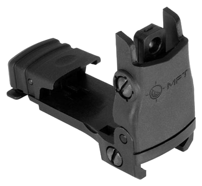 Mission First Tactical Rear Back Up Polymer Sight Flip Up Windage Adjustment