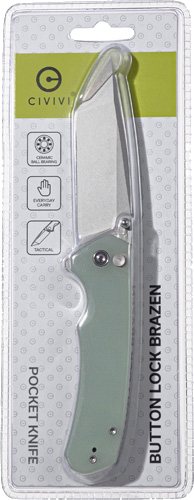 Civivi Brazen 3" Natural G10 Stonewash Clam Pack Knife