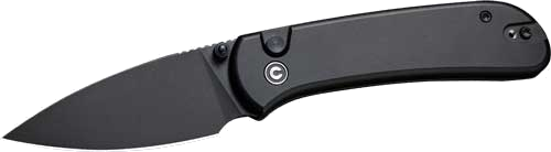 Civivi Quibit 2.98" Black/Black Stonewash Button Lock Knife