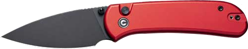 Civivi Quibit 2.98" Red/ Black Stonewash Button Lock Knife