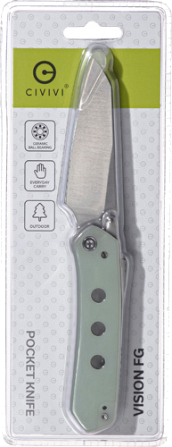 Civivi Vision Fg 3" Natural G10 Satin Clam Pack Knife