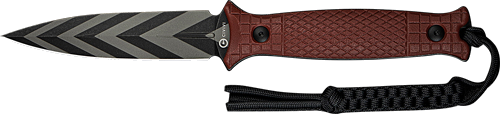 Civivi Perfrico Fixed 4.49" Bugundy G10/Striped Blade Knife
