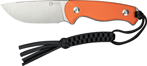 Civivi Timberbark 3.2" Fixed Orange/Satin G10 Stnwsh Knife