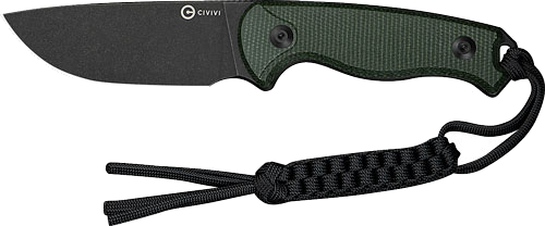 Civivi Timberbark 3.2" Fixed Green Micarta/Black Stnws Knife
