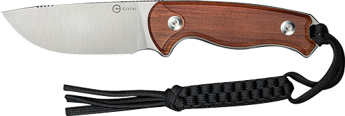 Civivi Timberbark 3.2" Fixed Guibourtia Wood/Satin Knife