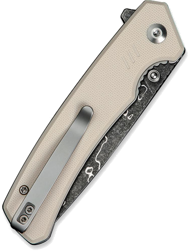 Civivi Merit 3.28" Ivory G10/Damascus Liner Lock Knife