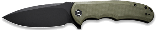Civivi Praxis 3.75" G10/Black Stn Clam Pack Knife