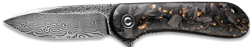 Civivi Elementum 2.96" Shredded Cbn Fiber/Copper Dmscs Knife