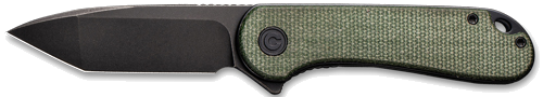 Civivi Elementum 2.96" Green Micarta/Black D2 Clam Pk Knife